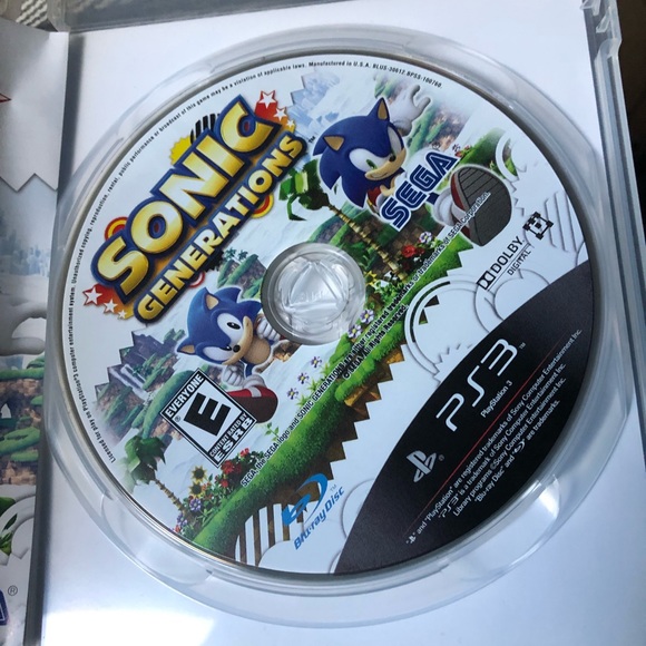 Sonic Generations Ps3 (Sony PlayStation 3, 2011) - Picture 3 of 5
